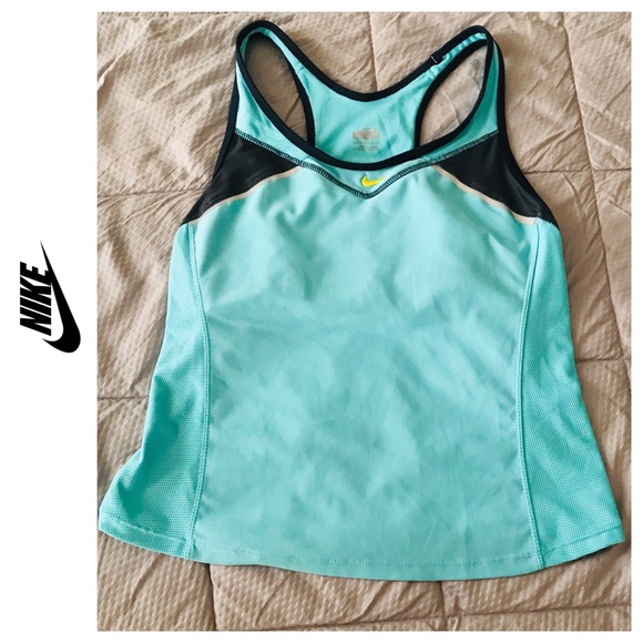 Nike Dri-FIT Training Blue Tank Bra Top Large - Picture 4 of 8